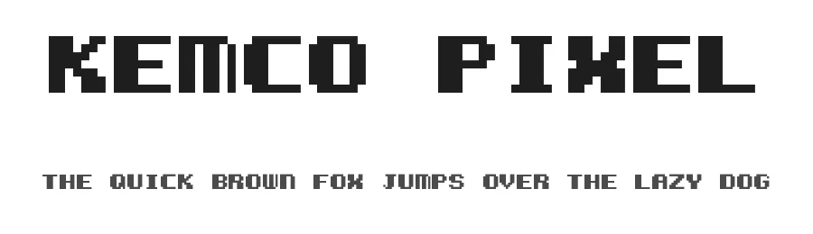 Kemco Pixel by Jayvee Enaguas — Display Font