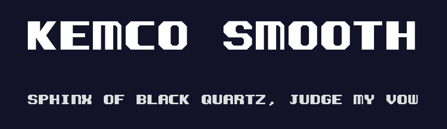 Kemco Smooth by Jayvee Enaguas — Display Font — thumbnail 2