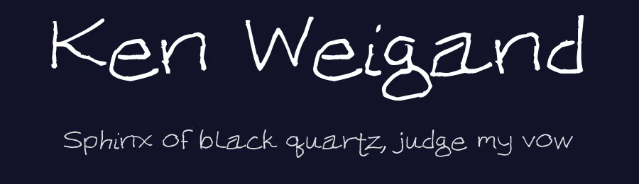 Ken Weigand by Ken Weigand — Script Handwritten Font — thumbnail 2