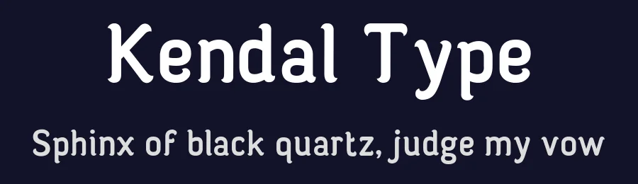 Kendal Type by Adha Azzaki — Decorative Font — thumbnail 2