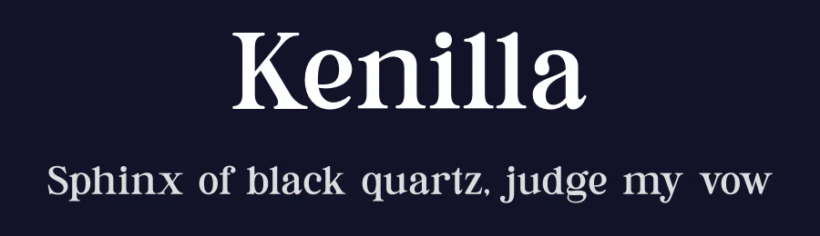 Kenilla by BrandSemut — Serif Font — thumbnail 2