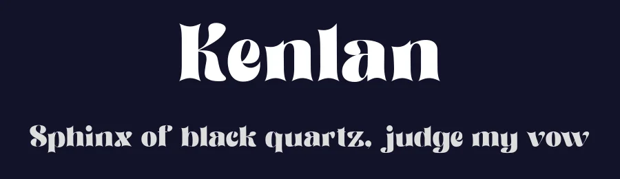 Kenlan by Muksal Creative — Decorative Font — thumbnail 2