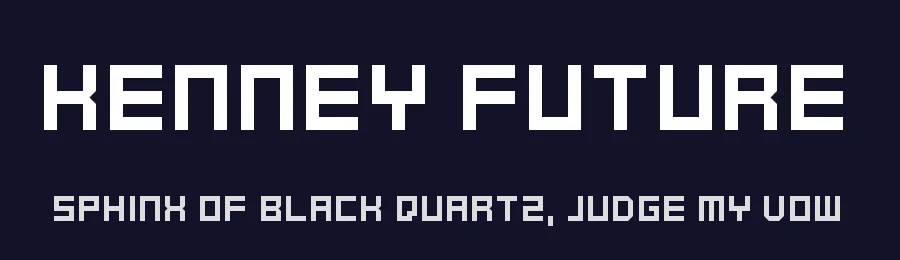 Kenney Future by Kenney — Display Font — thumbnail 2