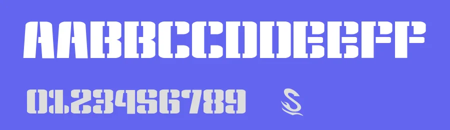 Kensuco Stencil G by Goma Shin — Decorative Font — thumbnail 3