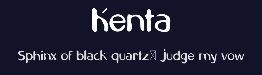 Kenta by listener Foundry — Decorative Font — thumbnail 2