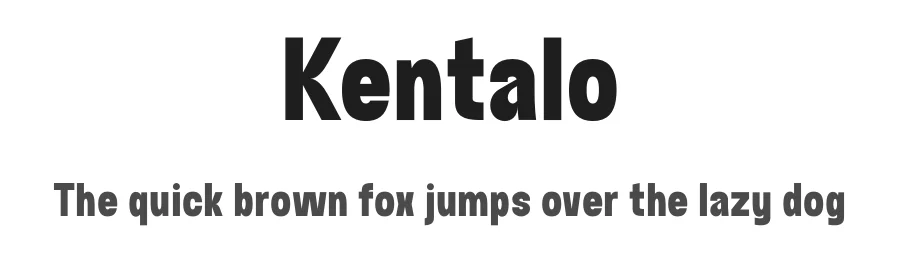 Kentalo by Gilang Ternadho โ Sans Serif Font