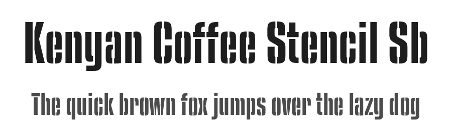 Kenyan Coffee Stencil Sb