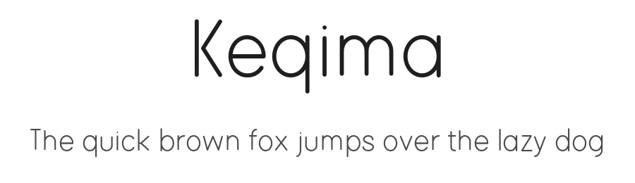 Keqima by Md Shohail Bhuian β Sans Serif Font
