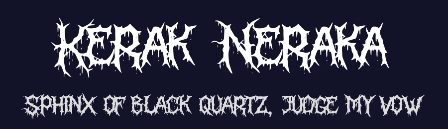 Kerak Neraka by Denustudios — Decorative Font — thumbnail 2