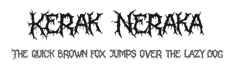 Kerak Neraka by Denustudios — Decorative Font