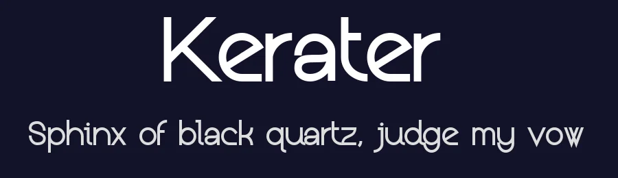Kerater by Måns Grebäck — Sans Serif Font — thumbnail 2