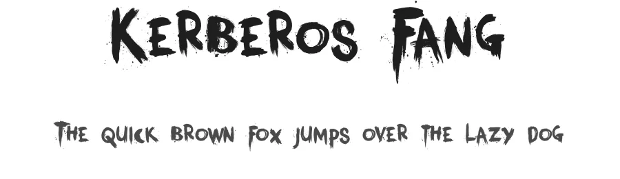 Kerberos Fang by Hanoded — Decorative Font