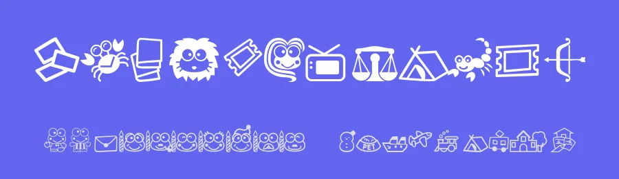 Keroppi — Dingbats Font — thumbnail 3