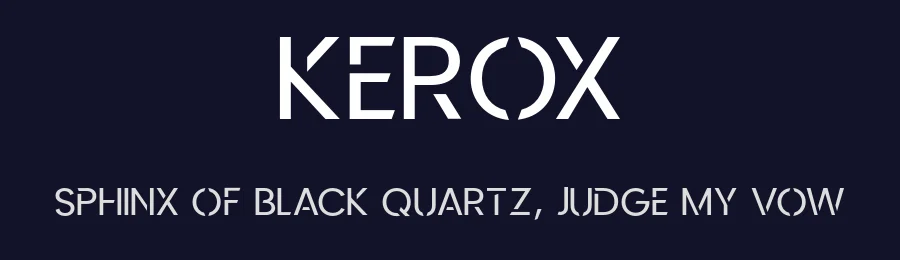 Kerox by Robin Campistron — Sans Serif Font — thumbnail 2