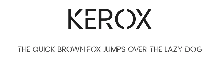 Kerox by Robin Campistron — Sans Serif Font