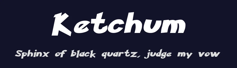 Ketchum by Pixel Sagas — Decorative Font — thumbnail 2