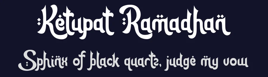 Ketupat Ramadhan by HansCo — Decorative Font — thumbnail 2