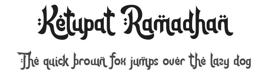 Ketupat Ramadhan by HansCo — Decorative Font