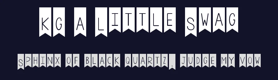 KG A Little Swag by Kimberly Geswein — Decorative Font — thumbnail 2
