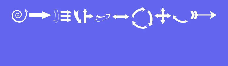 KG Arrows by Kimberly Geswein — Dingbats Font — thumbnail 3