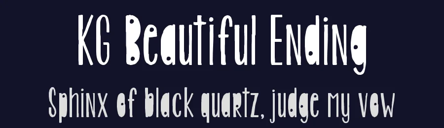 KG Beautiful Ending by Kimberly Geswein — Script Handwritten Font — thumbnail 2