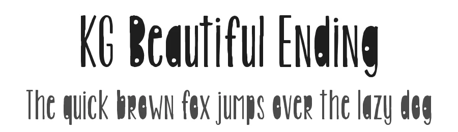 KG Beautiful Ending by Kimberly Geswein — Script Handwritten Font