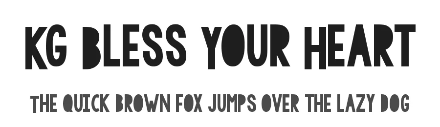 Kg Bless Your Heart by Kimberly Geswein — Decorative Font