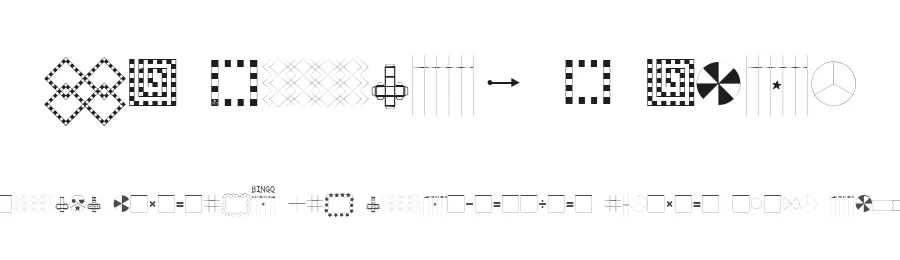 KG Build A Game by Kimberly Geswein — Dingbats Font