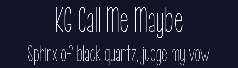 KG Call Me Maybe by Kimberly Geswein — Script Handwritten Font — thumbnail 2