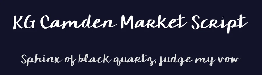 KG Camden Market Script by Kimberly Geswein — Script Handwritten Font — thumbnail 2
