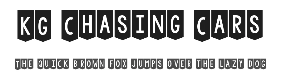 KG Chasing Cars by Kimberly Geswein — Decorative Font