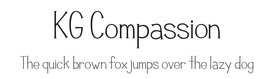 KG Compassion by Kimberly Geswein — Decorative Font