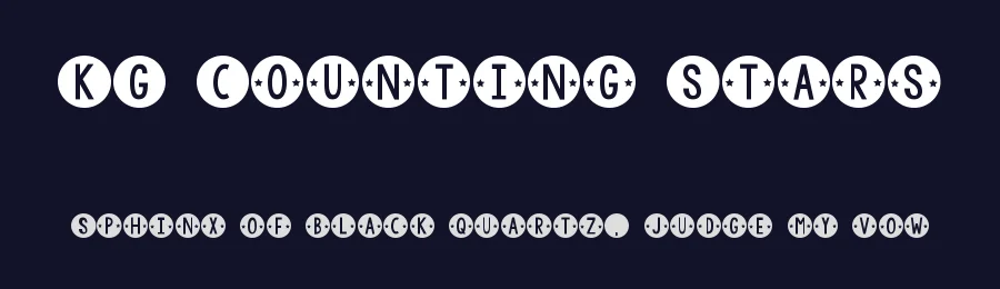 KG Counting Stars by Kimberly Geswein — Decorative Font — thumbnail 2
