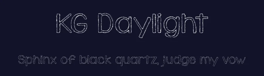 KG Daylight by Kimberly Geswein — Decorative Font — thumbnail 2