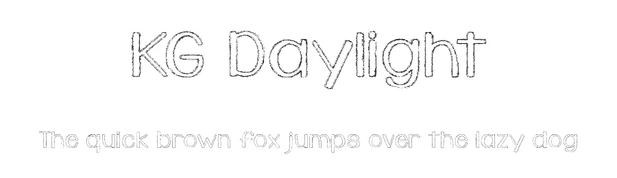KG Daylight by Kimberly Geswein — Decorative Font
