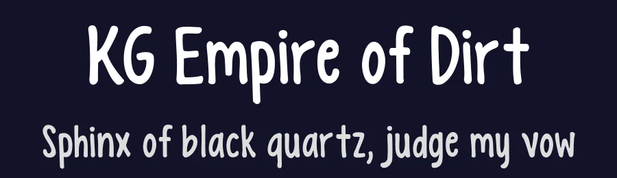 KG Empire of Dirt by Kimberly Geswein — Script Handwritten Font — thumbnail 2