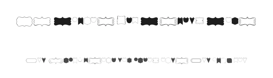 KG Flavor And Frames Four by Kimberly Geswein — Dingbats Font