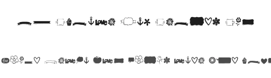 KG Flavor And Frames Six by Kimberly Geswein — Dingbats Font