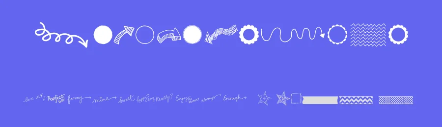 KG Flavor and Frames Three by Kimberly Geswein — Dingbats Font — thumbnail 3
