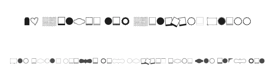 KG Flavor and Frames Three by Kimberly Geswein — Dingbats Font