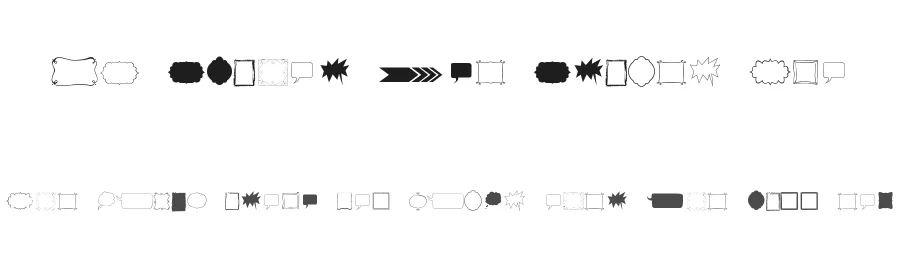KG Flavor And Frames Two by Kimberly Geswein — Dingbats Font