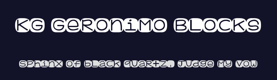 KG Geronimo Blocks by Kimberly Geswein — Decorative Font — thumbnail 2
