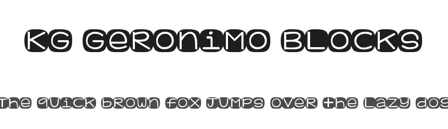 KG Geronimo Blocks by Kimberly Geswein — Decorative Font