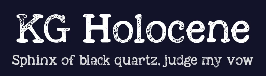 KG Holocene by Kimberly Geswein — Decorative Font — thumbnail 2
