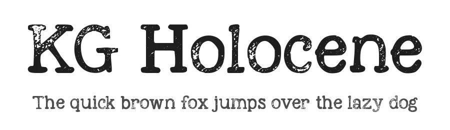 KG Holocene by Kimberly Geswein — Decorative Font