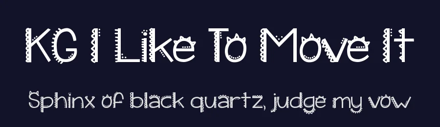 KG I Like To Move It by Kimberly Geswein — Decorative Font — thumbnail 2