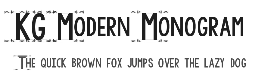 KG Modern Monogram by Kimberly Geswein — Decorative Font