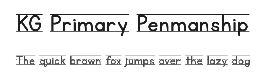 KG Primary Penmanship