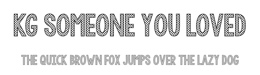 KG Someone You Loved by Kimberly Geswein — Decorative Font