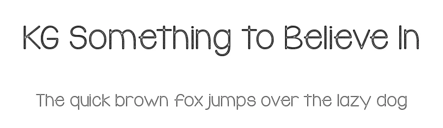 KG Something to Believe In